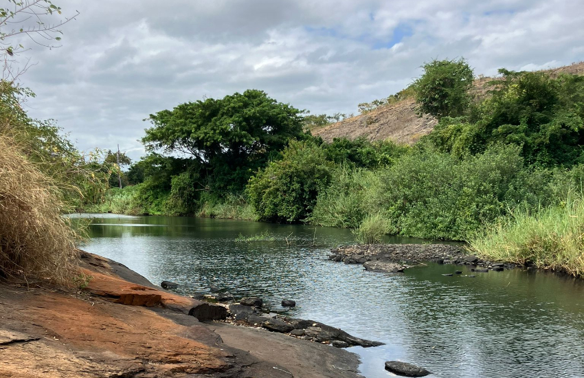 Picture of a small river in Mozambique