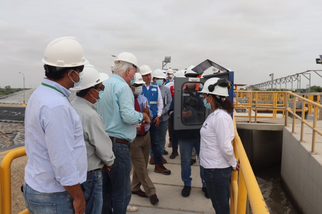 work visit to wwtp peru